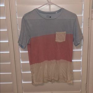 Blue, yellow & pink short sleeve